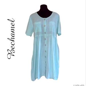Bechamel dress midi pull over blue hue, size medium.